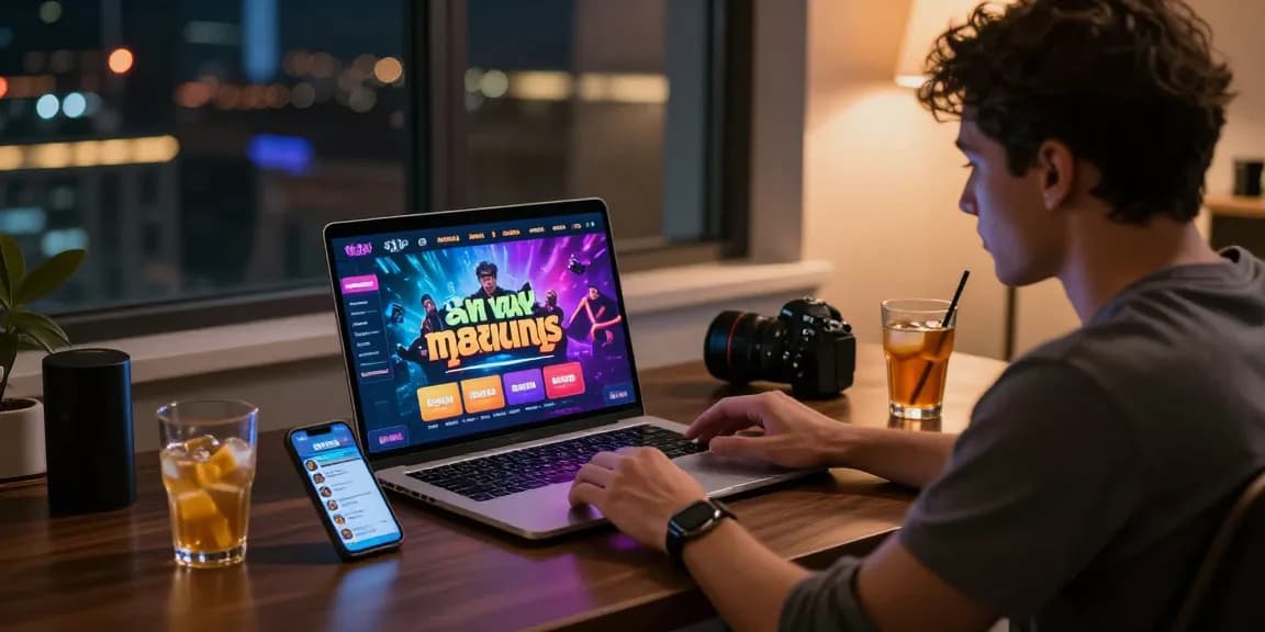 User enjoying the exciting experience of online gaming at XX88, with Rr8i bonuses displayed on screen and vibrant game graphics.