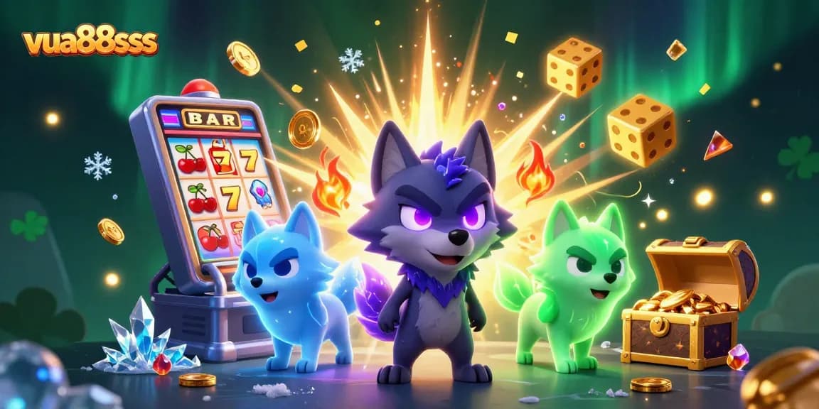 Win big at vua88sss with an exciting dynamic casino scene featuring slots and vibrant gaming elements