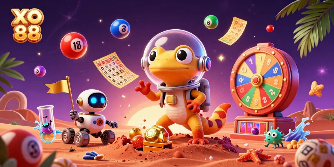 Engage with winning games at XO 88 as the Martian gecko uncovers a casino adventure.