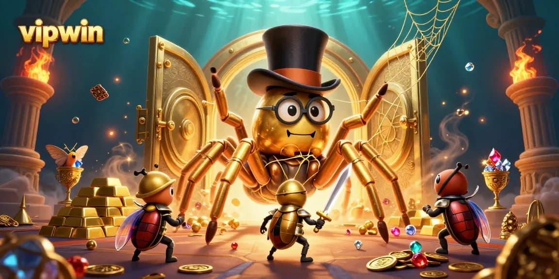 Experience vipwin's thrilling casino adventure with golden treasures and engaging characters.