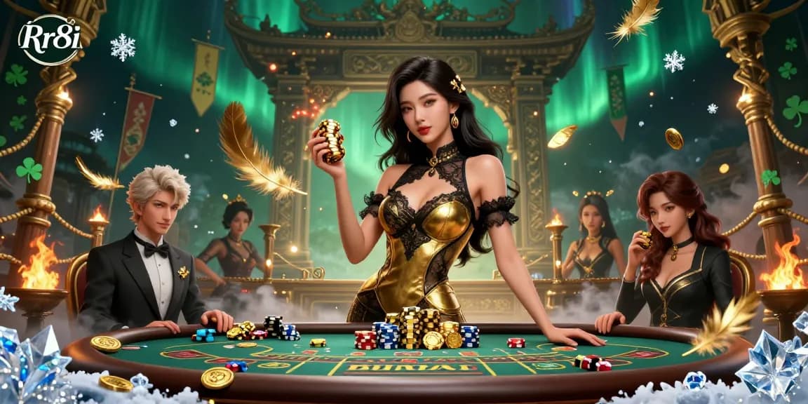 Experience thrilling gameplay at the exclusive Rr8i VIP baccarat table with luxurious winnings.