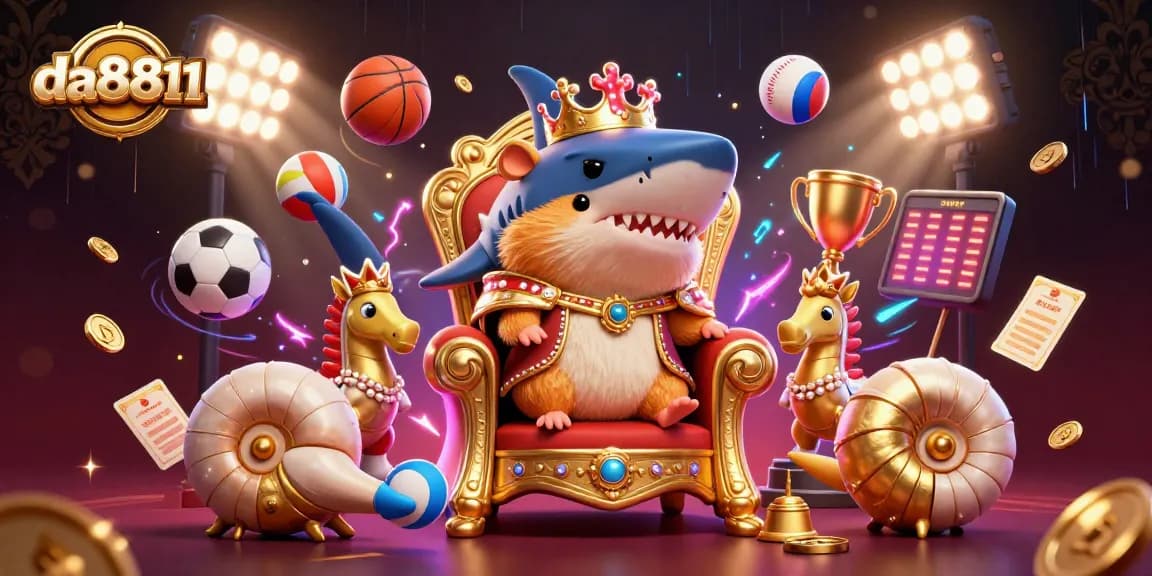 Engage with thrilling gameplay at da8811, featuring vibrant sports elements and an exclusive 3D casino scene.