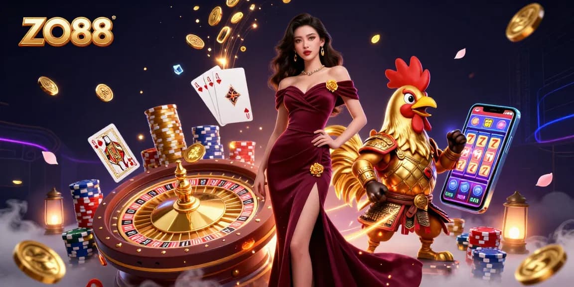 Experience thrilling moments with ZO88's exciting casino games and stunning visuals.