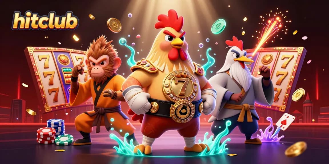Experience thrilling gaming at hitclub with vibrant characters and dynamic casino elements.
