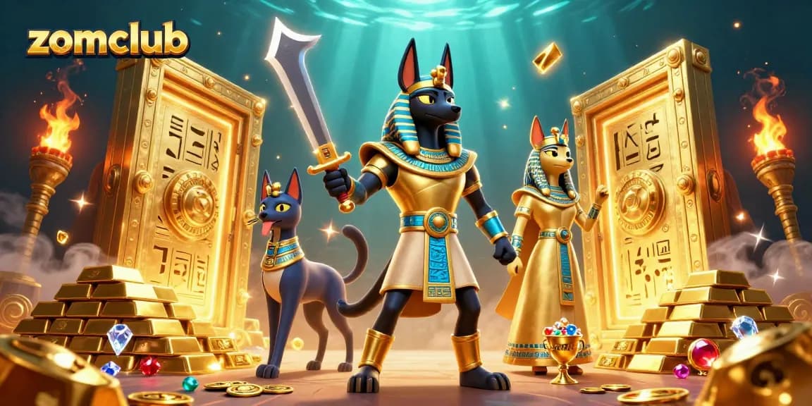 Win big at zomclub with vibrant, alluring 3D casino-themed artwork showcasing excitement and treasure.