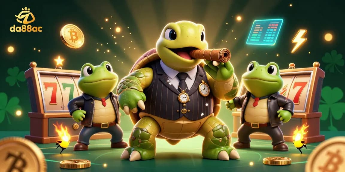 Experience thrilling gameplay at da88ac with a massive snapping turtle mobster surrounded by exciting gaming elements