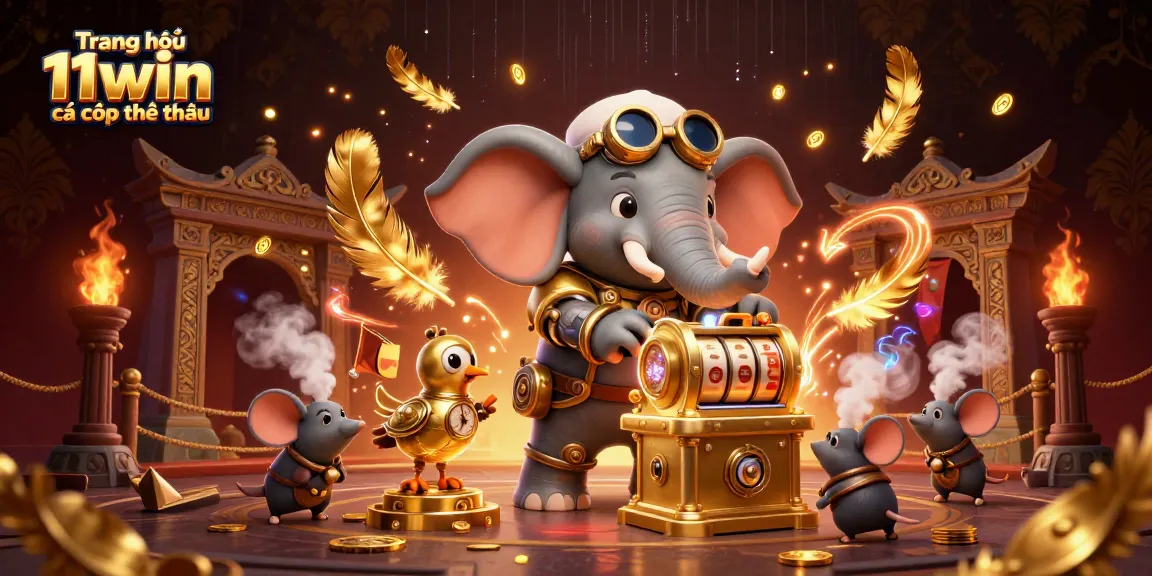Experience thrilling moments at Trang chủ 11win cá cược thể thao with engaging 3D casino illustration featuring dynamic gaming elements.