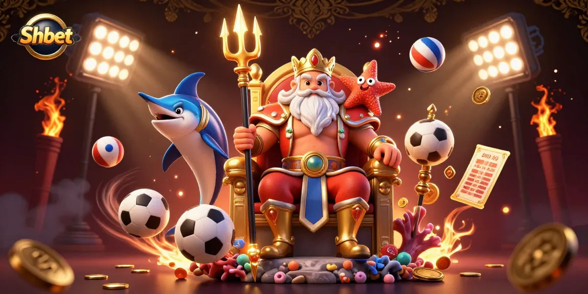Experience the excitement of Sh bet with Neptune, samurai, and dynamic sports elements.