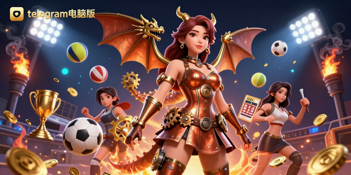在动态的3D插图中,享受激动人心的体育博彩行动,同时与telegram电脑版互动。
