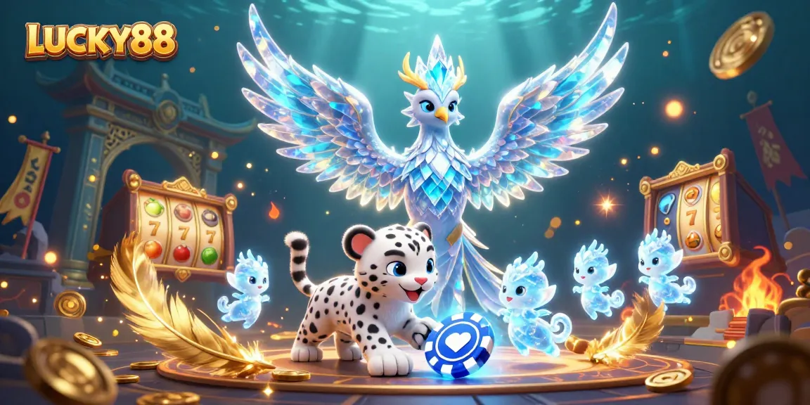 Engage with LUCKY88's thrilling action, featuring vibrant characters and dynamic slot gameplay.