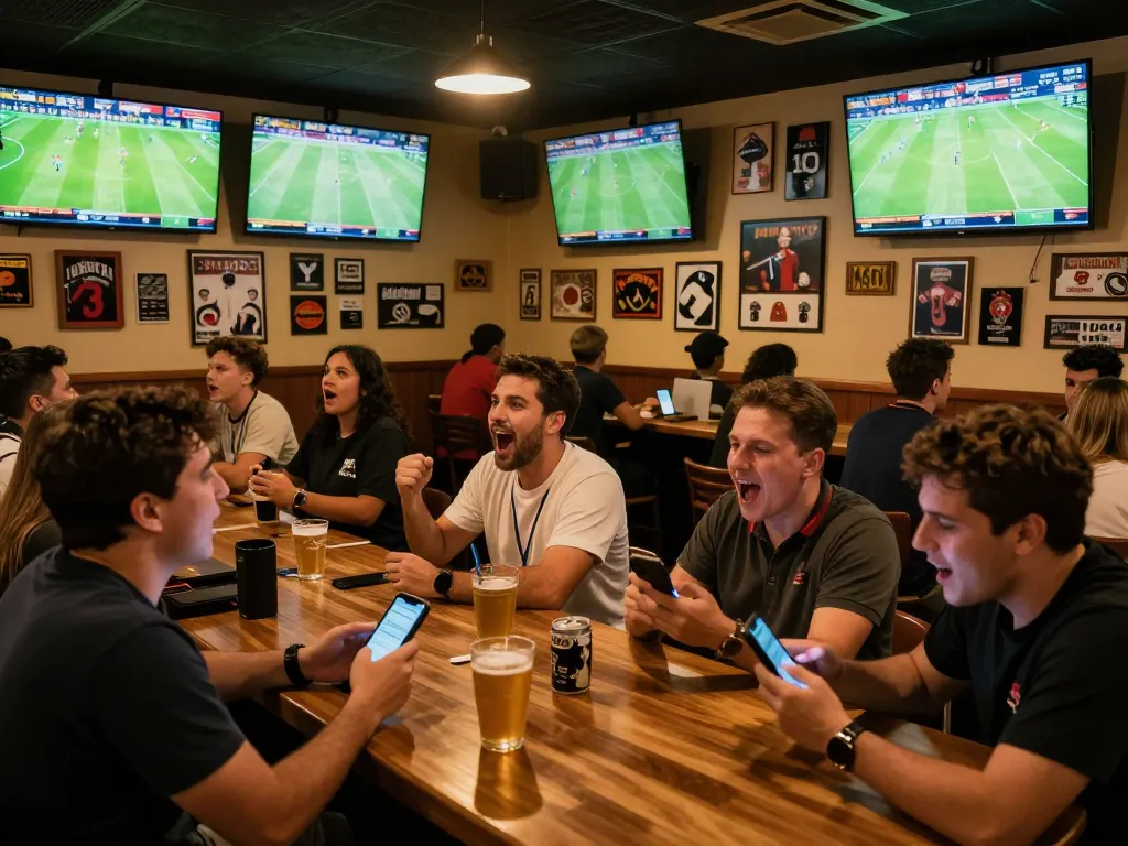 Fans engage in the thrill of live sports betting while watching Socolive xem bong da.