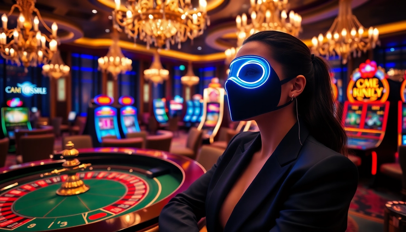 Enhance your glow with a Led Mask while enjoying the excitement of casino gaming.