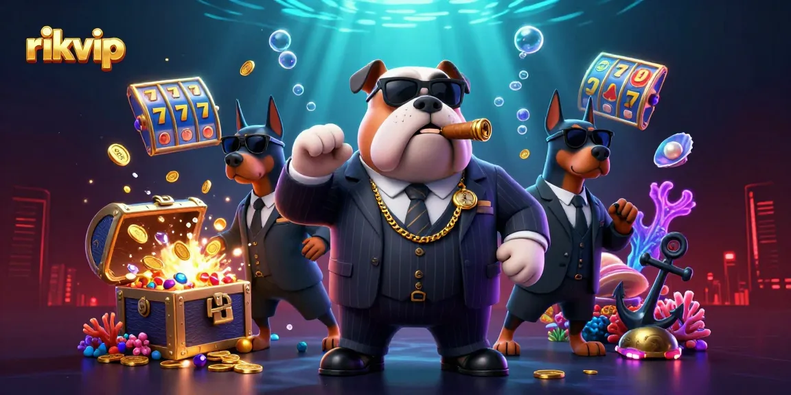 Experience thrilling gameplay at rikvip with vibrant 3D casino elements and colorful treasures.