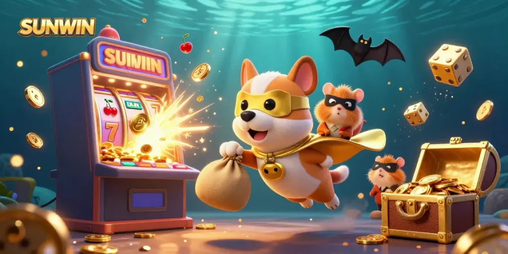 SUNWIN offers a dynamic gaming adventure with a superhero theme, showcasing exciting slot elements and colorful graphics.