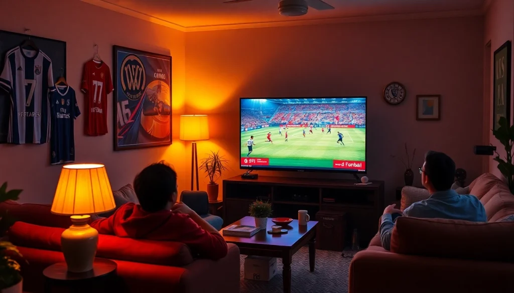 Experience live football at https://cakhiatv.feedback/ in a cozy setting with friends.