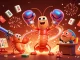 Win big with hay in this vibrant 3D casino scene featuring a animated mantis shrimp and festive gambling elements.