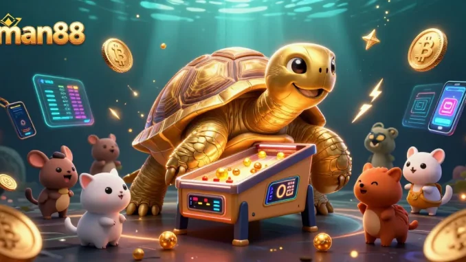 Experience excitement at man88 with thrilling gaming moments in a vibrant underwater casino scene.