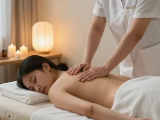 Experience premium 성남출장마사지 in a serene home setting with a professional therapist.